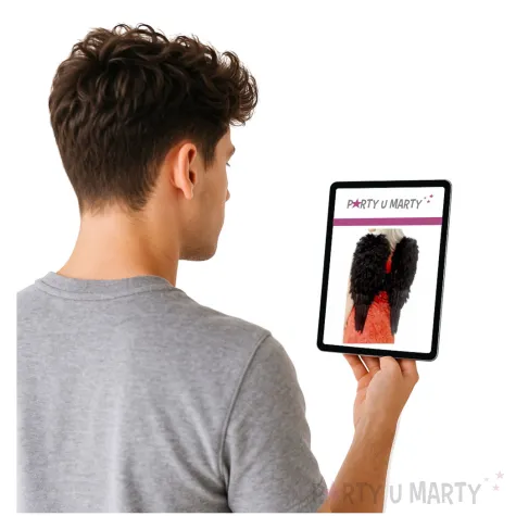 skrzydla aniol ciemnosci czarne smiffys 50 x 60 cm