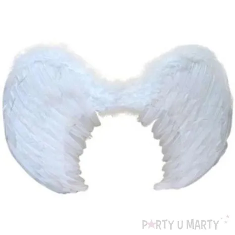 skrzydla aniol classic biale partydeco 60 x 45 cm