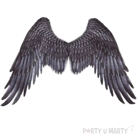 skrzydla aniol classic czarne guirca 75 x 105 cm