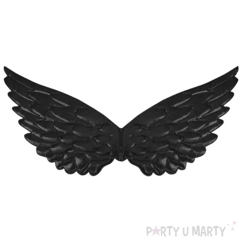skrzydla aniol czarny partypal 44x22 cm