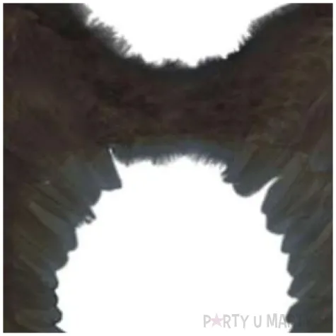 skrzydla aniol czarny partytino 54x36 cm