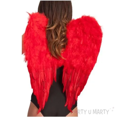 skrzydla aniol deluxe czerwone carnival toys 65x55 cm