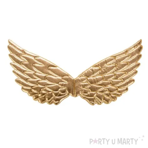 skrzydla aniol metaliczny zloty carnivaltoys 44 cm