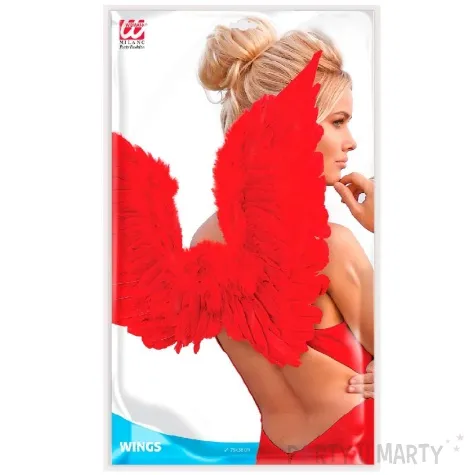 skrzydla aniol premium czerwony widmann 86x31 cm