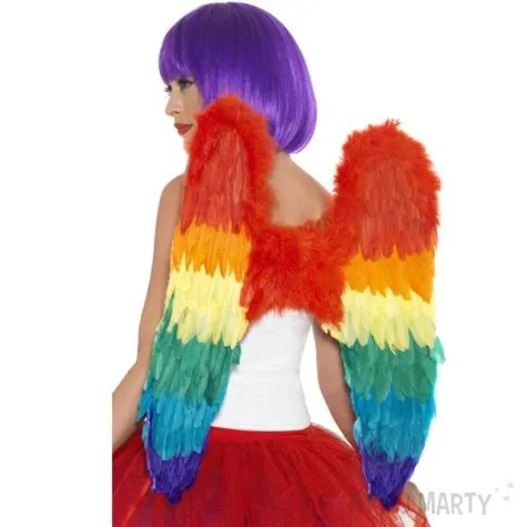 skrzydla aniola rainbow teczowe smiffys 60 x 60 cm