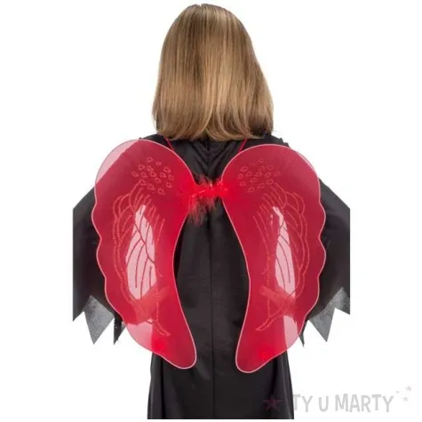 skrzydla diabel czerwony carnival toys 45 cm