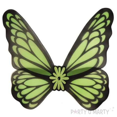 skrzydla motyl zielone funny fashion 76 cm