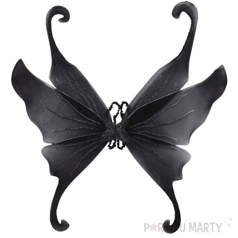 skrzydla mrocznej wrozki halloween czarny widmann 95x110 cm