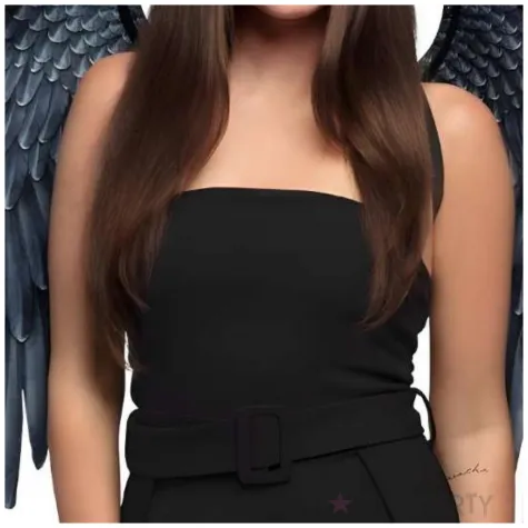 skrzydla upadly aniol czarny boland 95 x 75 cm