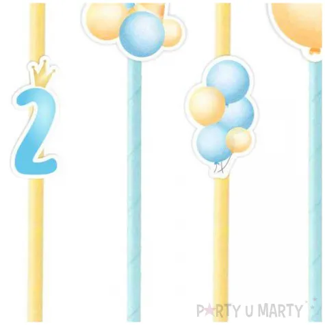 slomki 2 urodziny baloniki blekitny 19 5 cm 6 szt