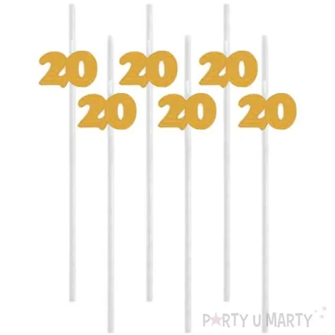 slomki 20 21 cm zlote 6 szt