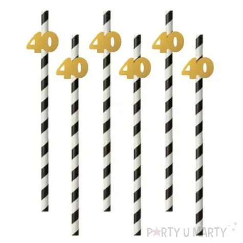 slomki 40 19 5 cm zlote w paski 6 szt