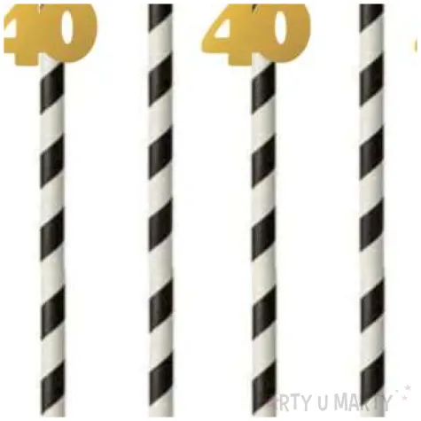 slomki 40 19 5 cm zlote w paski 6 szt