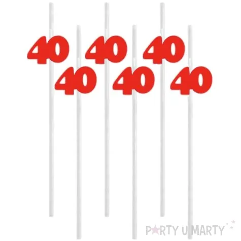 slomki 40 21 cm czerwone 6 szt