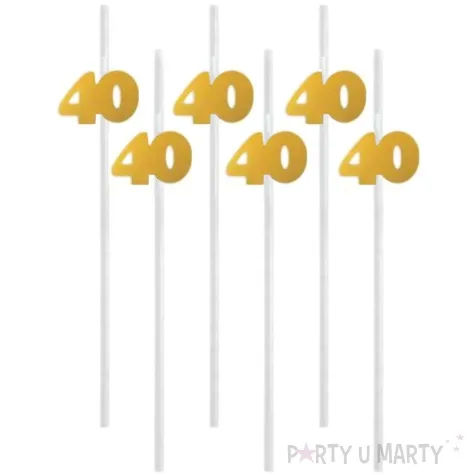 slomki 40 21 cm zlote 6 szt