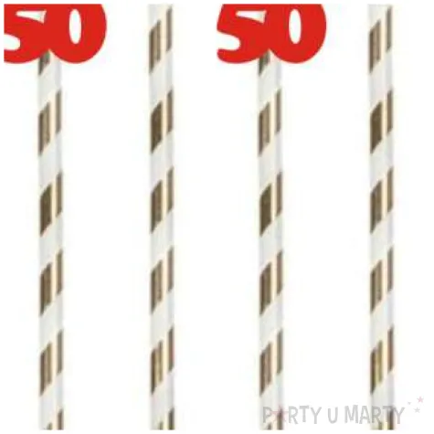 slomki 50 19 5 cm czerwone w paski 6 szt