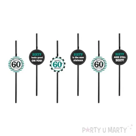 slomki 60 urodziny partydeco 24 cm 6 szt