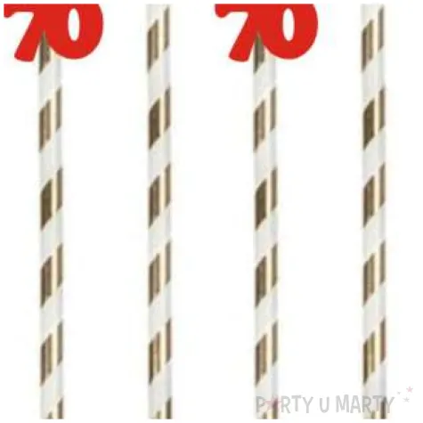 slomki 70 19 5 cm czerwone w paski 6 szt