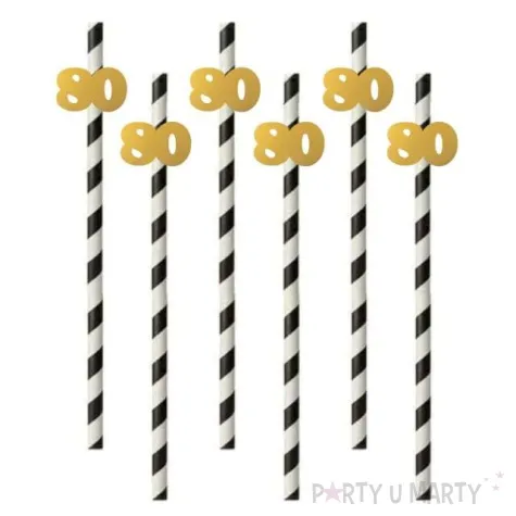 slomki 80 19 5 cm zlote w paski 6 szt