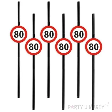 slomki 80 traffic birthday 21 cm 6 szt