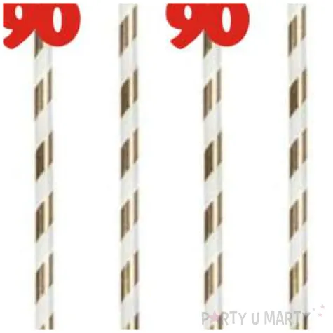 slomki 90 19 5 cm czerwone w paski 6 szt