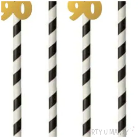 slomki 90 19 5 cm zlote w paski 6 szt