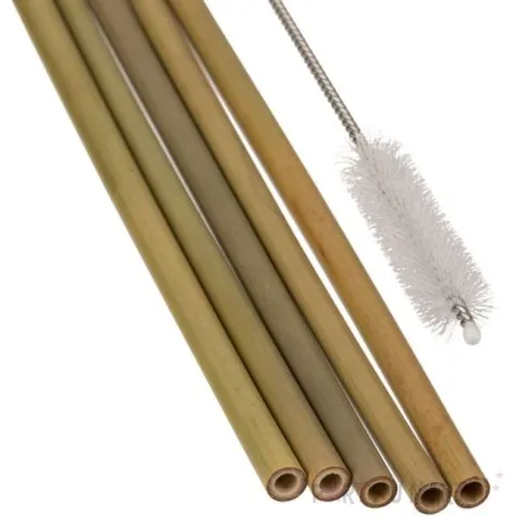 slomki bambusowe zestaw ze szczoteczka naturalne ootb 5 szt