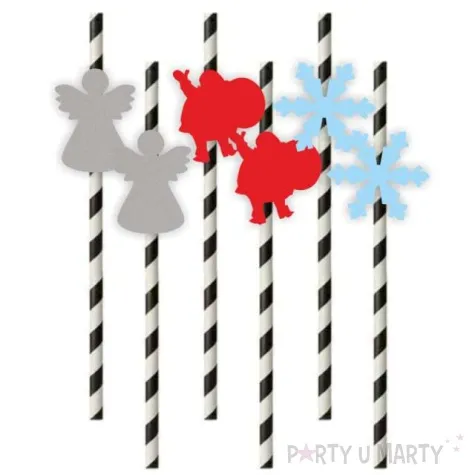 slomki boze narodzenie z mikolajem mix 19 5 cm 6 szt