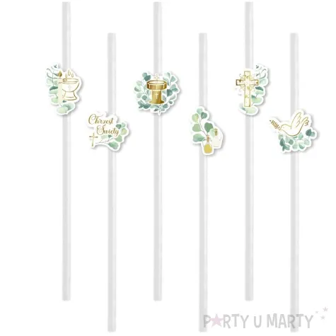 slomki chrzest swiety eukaliptus beauty biale 6 szt