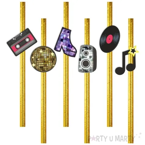 slomki disco zlota kula zloty metalik 19 5 cm 6 szt