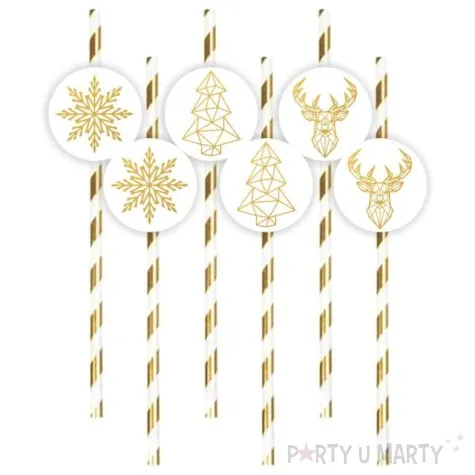 slomki glamour geometryczna zima 19 5 cm 6 szt