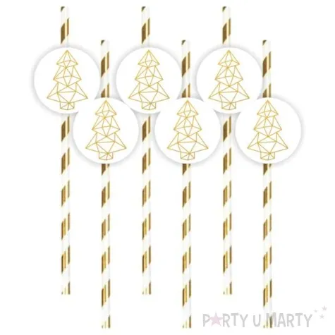 slomki glamour geometryczne choinki 19 5 cm 6 szt