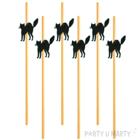 slomki halloween koty 24 cm 6 szt