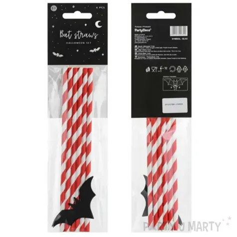 slomki halloween nietoperze 19 5 cm 6 szt