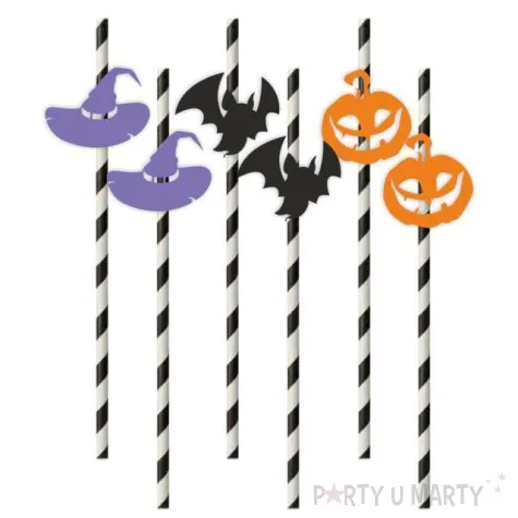 slomki halloween w kapeluszu czarownicy mix 6 szt