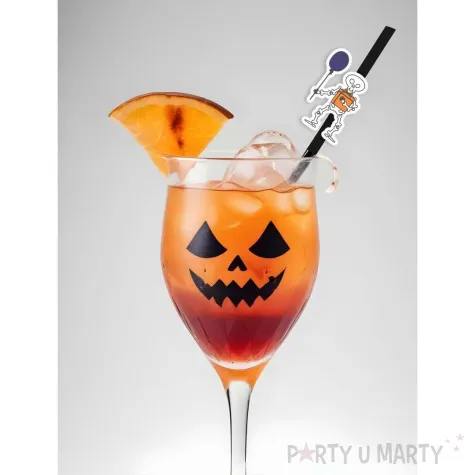 slomki halloween wesole kosciotrupy bialo czarne 19 5 cm 6 szt