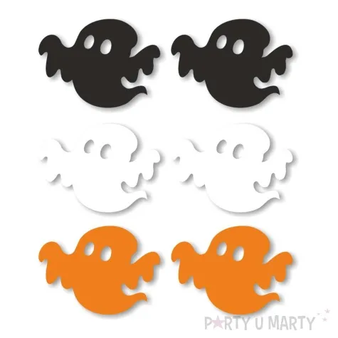 slomki halloween z duchami mix 19 5 cm 6 szt