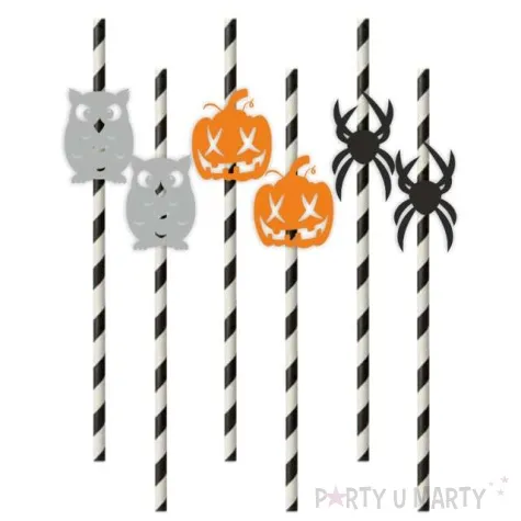 slomki halloween z sowa mix 6 szt