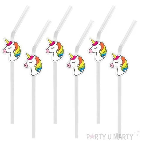 slomki jednorozec kids 21 cm transparentne 6 szt