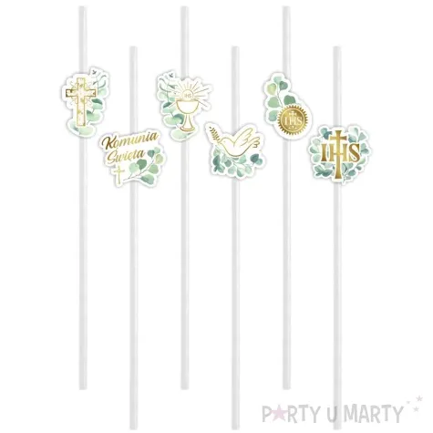 slomki komunia ihs eukaliptus biale 6 szt