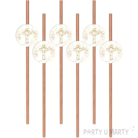 slomki komunia swieta kwiaty boho kraftowe eko 6 szt