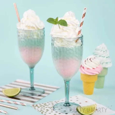 slomki metaliczne rozowe zloto 20 cm 10 szt