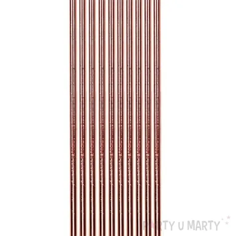 slomki metaliczne rozowe zloto 20 cm 10 szt