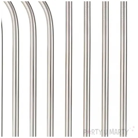 slomki metalowe zestaw proste i lamane srebrny godan 8 szt