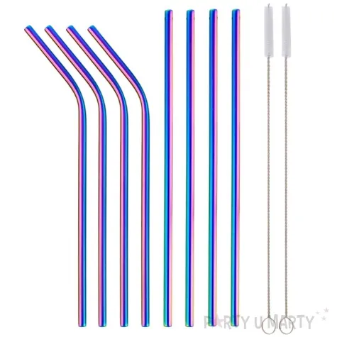 slomki metalowe zestaw proste i lamane teczowy godan 8 szt