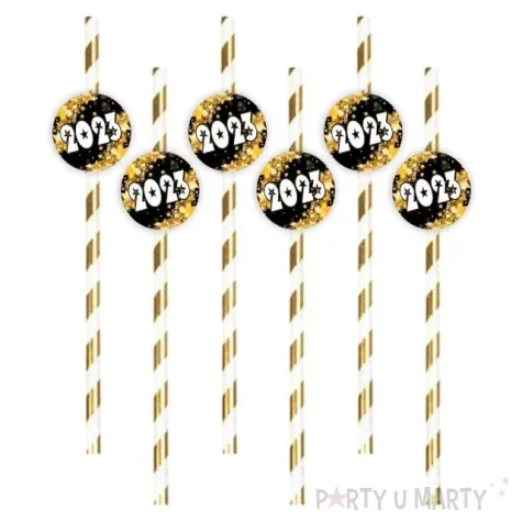 slomki nowy rok 2023 pod gwiazdami zlote 19 5 cm 6 szt