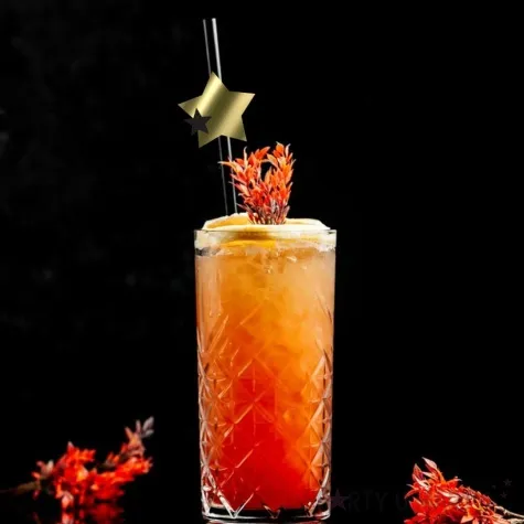 slomki nowy rok 2024 z gwiazdami czarne 19 5 cm 6 szt