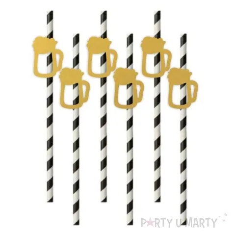 slomki oktoberfest kufle piwa zlote 19 5 cm 6 szt