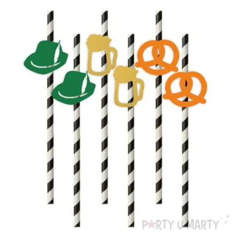 slomki oktoberfest piwna biesiada wielokolorowe 19 5 cm 6 szt