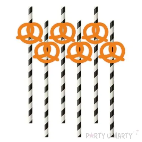 slomki oktoberfest precelki pomaranczowe 19 5 cm 6 szt